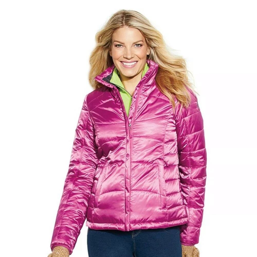 ZeroXposur Puffer Coat Jacket Azalea Warm Athletic Zip Up Front Women Medium